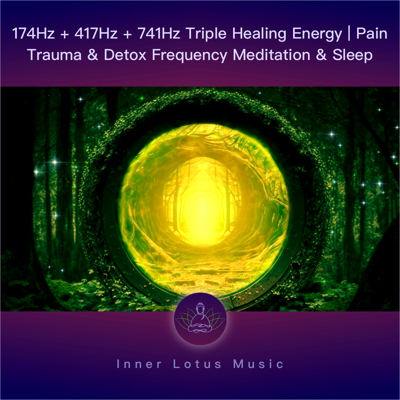 174Hz + 417Hz + 741Hz Triple Healing Energy | Pain Trauma & Detox