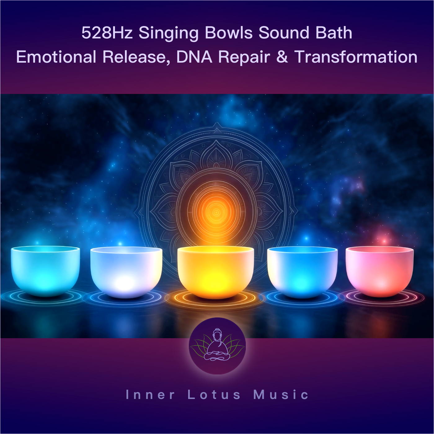 528Hz Healing Singing Bowl Sound Bath Music | Inner Lotus Music®
