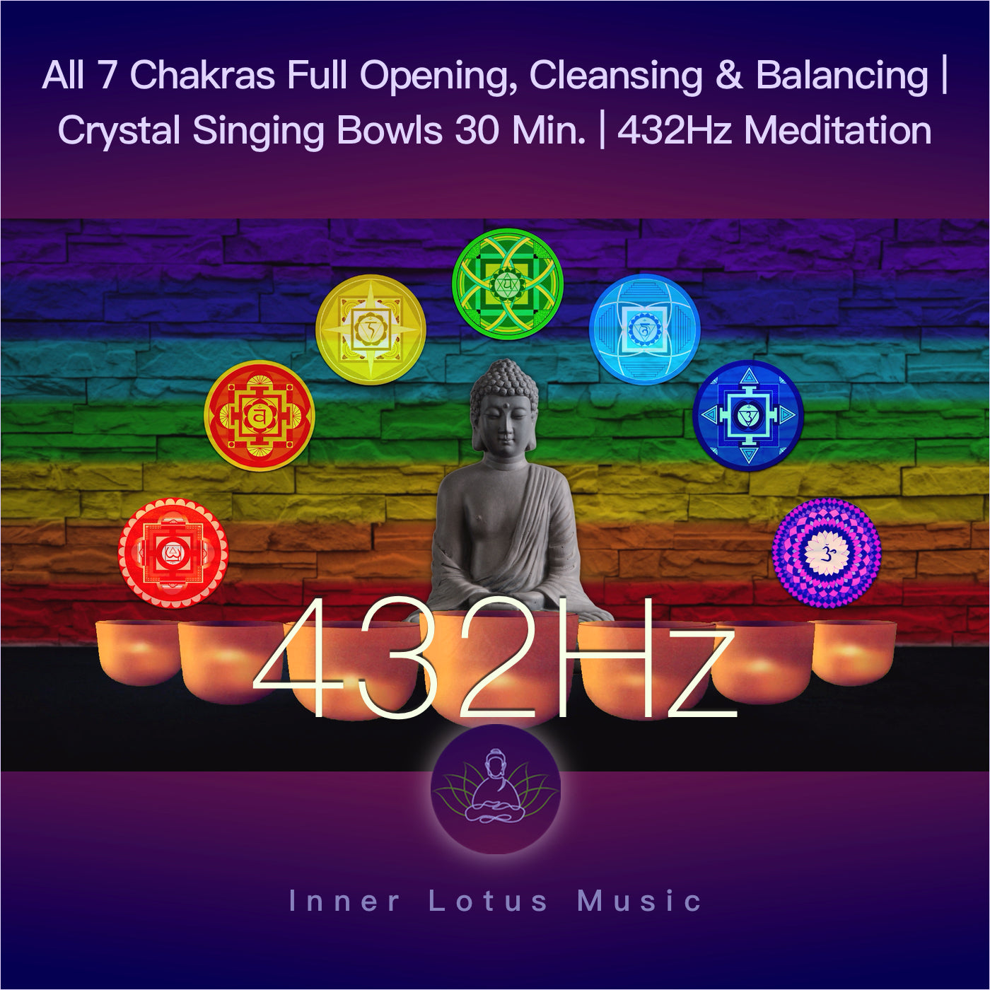 Alle 7 Chakras Aktivierung, Reinigung & Balance | 432 Hz Kristall Klangschalen | 30 Min. 7 Chakren