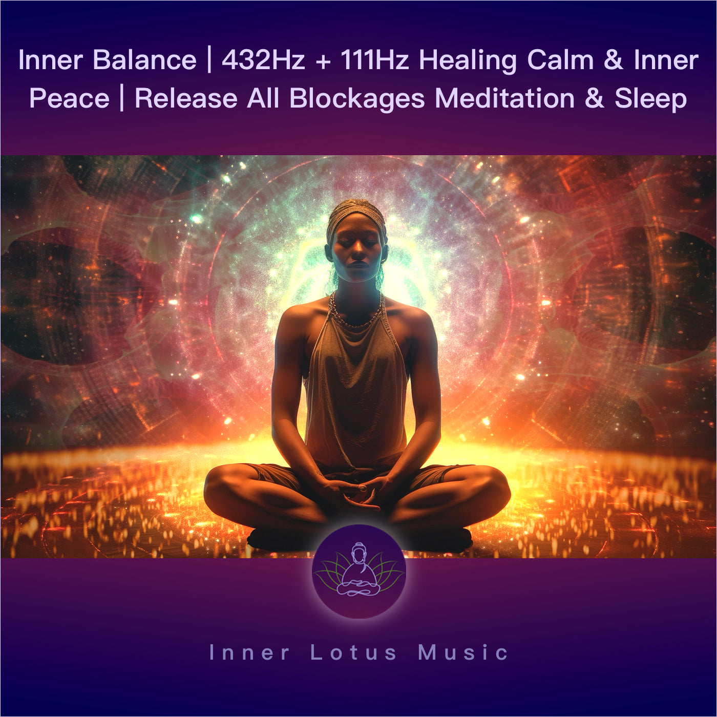 Equilibrio Interior | 432Hz + 111Hz Calma y Paz | Liberación de Bloqueos | Música Meditación y Sueño