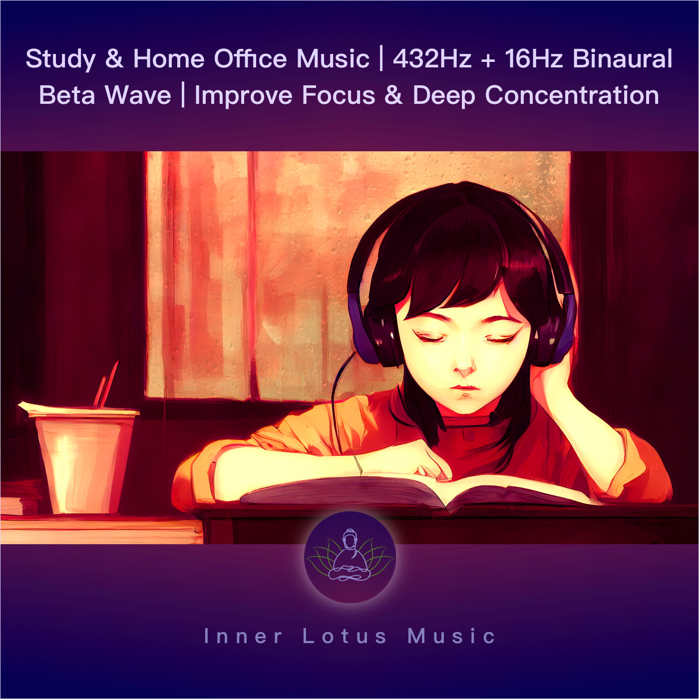 Musique pour Étude & Home Office | Améliore Concentration & Mémoire | 432Hz + 16Hz Ondes Beta