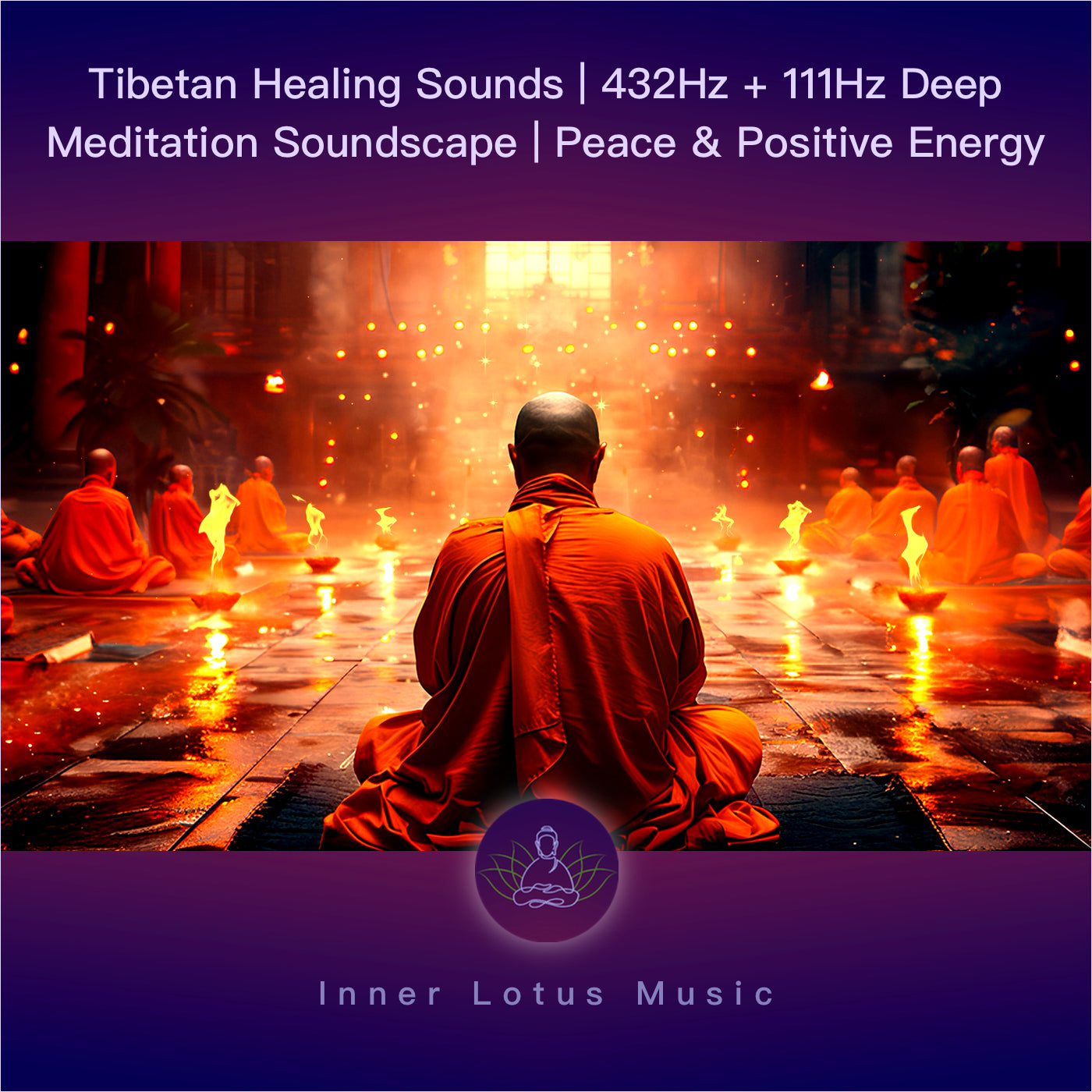 Tibetan Healing Sounds | 432Hz + 111Hz Deep Meditation Soundscape | Inner Peace & Positive Energy