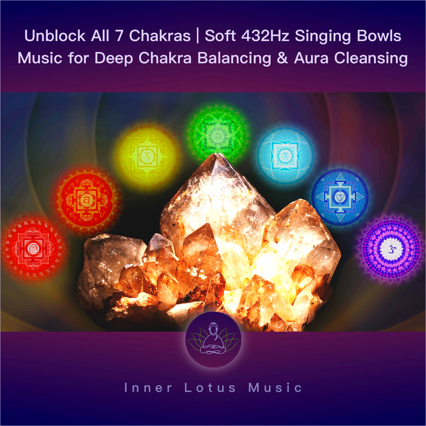 Unblock All 7 Chakras | Soft 432Hz Singing Bowls Music for Deep Chakra Balancing & Aura Cleansing