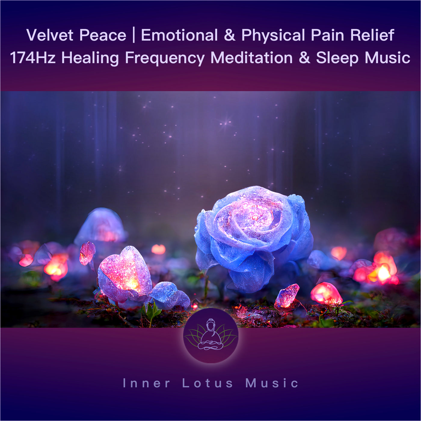 Velvet Peace | Emotional & Physical Pain Relief | 174Hz Healing Frequency Meditation & Sleep Music